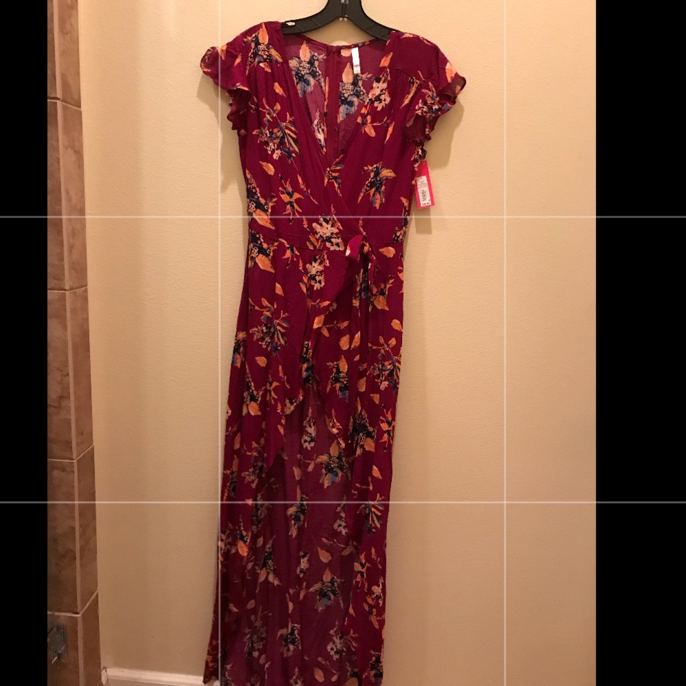 Open in front dress